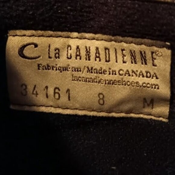 Womens Black Leather Boots By C La Canadienne Shai Leather Booties Size 8 - Picture 3 of 4